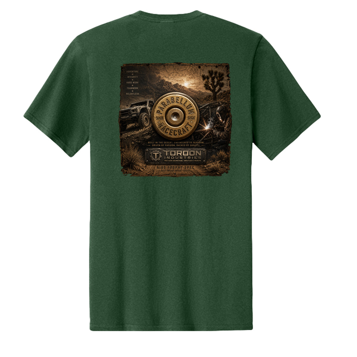 Olive Drab Green Heather - PC43 - BACK
